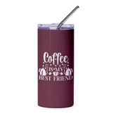 Coffee Is My Best Friend Tumbler, Drinkware, Gift for Coffee Lovers, Coffee Addict Tumbler, Tumbler with Straw, Cute Tumbler - Tawshia